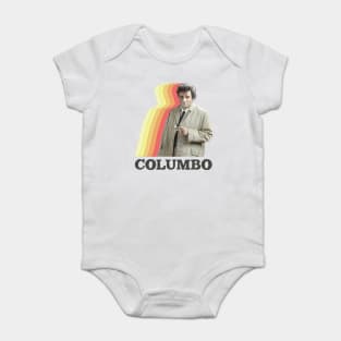 Columbo / Vintage Faded Style Retro TV Fan Design Baby Bodysuit